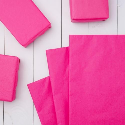 JarThenaAMCS 600 Sheets Hot Pink Tissue Paper Decorative Wrapping Paper for Birthday Baby Shower Wedding Party DIY Crafts, 14 x 20 Inch - Image 3