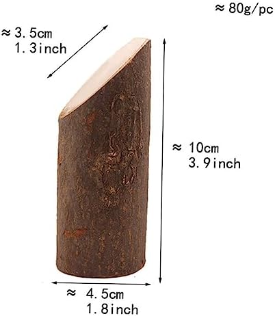 10 Piece Mini Wooden Stumps Number Printed Table Display Set - Image 2