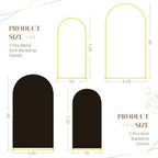 Toolterritary Metal Arch Backdrop Stand and Cover Set, 8FT, 7.2FT Party Backdrop, Easy to Assemble, Backdrop Stand for Parties, Birthday, Baby Shower - Image 2