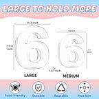 13.8" Extra Large Acrylic Number Charcuterie Board Box, Reusable Fillable Number Cake Candy Dish Display Serving Tray for Birthday Anniversary Party Decoration (6) - Image 2