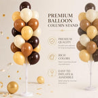 Hiins Brown Balloon Stand Kit Set of 2 With base,Pole for Party Decorations - Image 5