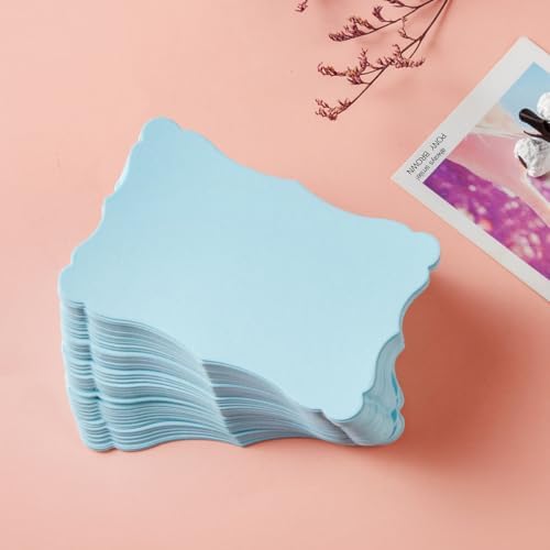 120 Pieces Mini Business Cards, 3.66x2.36 inches, Light Blue (Pack of 4) - Image 3