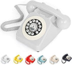 Audio Guest Book Wedding Phone, Record Customized Audio Message with Guest Book Retro Phone Audio GuestBook for Wedding Birthday Party Confession Audio Message Voicemail (White) by ROOMEDAL