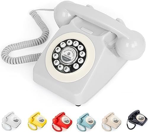 Audio Guest Book Wedding Phone, Record Customized Audio Message with Guest Book Retro Phone Audio GuestBook for Wedding Birthday Party Confession Audio Message Voicemail (White) by ROOMEDAL