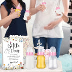TrelaCo 20 Pcs Bottle Chug Game, Wildflower Baby Shower Favors, Pink - Image 4