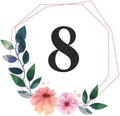 Blush Floral Design Table Number Cards Double Sided Party Table Numbers for Reception Baby Shower Anniversary Birthday Bridal Party 5x7 100 Pcs by Unknown