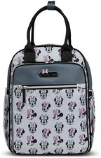 Disney Diaper Bag Backpack with Changing Pad Minnie Mouse – 16” Nylon Baby Bag for Parents, Insulated Bottle Holders, Multiple Storage Pockets - Image 2