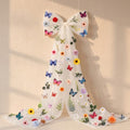 Norme 79 x 20 Inch Giant Organza Bow Decoration, Extra Large Tulle Bow by Norme