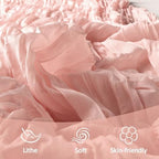 12 Pack Blush Pink Table Runner Cheesecloth 10Ft Gauze Cheese Cloth Table Runner 35x120 Inch Boho Sheer Rustic Fabric for Holiday Party Decor Baby Shower Wedding Decorations - Image 5