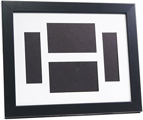 Creative Picture Frames 4X6Event11X14Bk-W Black Event Photo Booth Frame Holds 2-4 By 6 And 2-2 By 6-Inch Photographs With White Collage Mat And Stand - Image 2