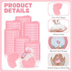 100 Sets Baby Shower Soap Favors, Baby Feet Scented Soap, Pink - Image 3