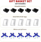 Gift Baskets Empty, 10 Pack Black Baskets for Gifts, Raffle Basket Kit - Image 5