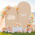 Nude Arch Covers Set of 2 Birthday Party Arch Covers 7.2 and 6ft Wedding Arch Cover Stretchy Backdrop by HBBMAGIC