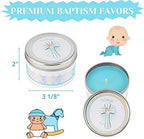 Premium Baptism Favors for Boys | Unique Christening Favors with Soy Wax Candle | First Communion Favors | Christian Party Favors Gift Set for Guests | 6-Pack Blessings Candle Set - Image 2
