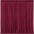 Burgundy Backdrop Curtains 6 Panels - Wrinkle-Free Polyester Photography Drapes for Baby Shower & Birthday Party - 24 X 10FT by WishCare