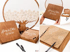 2B1WEDDING Personalized Wedding Guest Book Alternative with Tree Leaves - Image 4