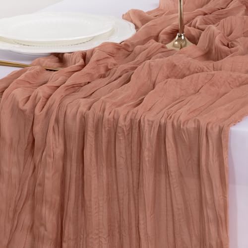 Cheesecloth Table Runner Fall Boho Wedding Birthday Party Home Decor - Image 6