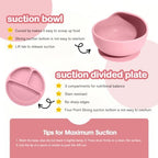 Silicone Baby Feeding Utensils Set for 6+ Months, 17 Pcs, Pink - Image 6