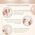 HIINS Balloon Column Kit Set of 2 with Dusty Pastel Blue Gold Balloon Base&Pole,Balloon Tower Backdrop Decoration for Wedding, Baby Shower, Birthday Party, Bridal Engagement - Image 6