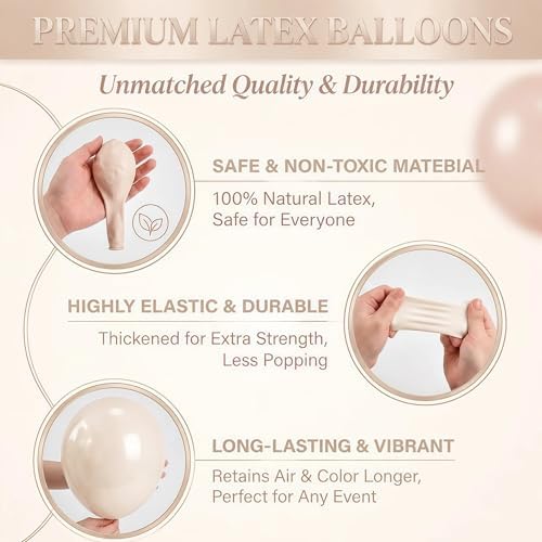 HIINS Balloon Column Kit Set of 2 with Dusty Pastel Blue Gold Balloon Base&Pole,Balloon Tower Backdrop Decoration for Wedding, Baby Shower, Birthday Party, Bridal Engagement - Image 6