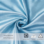 Satin Chair Sashes Bows 50 Pack Universal Polyester Chair Ribbons for Wedding Anniversary Retirement Party Birthday Engagement Banquet Graduation Outdoor Events Decor (Baby Blue, 50 pcs) - Image 4