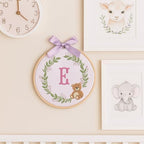 Embroidery Baby Name Sign, Personalized Welcome Baby Hoop Sign with Bow, Custom Baby Name Sign for Hospital, Infant Baby Shower Gifts New Parents (10) - Image 7