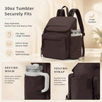 Omanmoli Diaper Bag Backpack Large Baby Travel Bag 30 OZ Tumbler Holder - Image 3