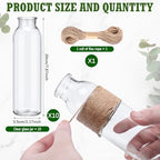 Qinyoung 10 Set Clear Glass Vase with Flowers Centerpiece for Bridal Shower - Image 2