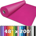 PerkHomy 48" x 2,400" (200') Rose Red Kraft Paper Roll for Craft Bulletin Board Paper Art Table Covering Crafting Gift Wrapping Bouquet Packing Parcel 80GSM 55LB (Rose Red, 48" x 200') by PerkHomy