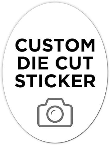 10 Oval Custom Die Cut Stickers 3" x 4" for Laptops, Windows, Cell Phones, Cars. Upload Your own Image, Logo, or Design… by Oliver%27s+Labels
