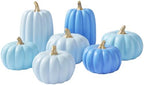 WDS WONDROUS Fall Pumpkin Decor Set of 7, Artificial Fake Pumpkins for Home by WDSWONDROUS