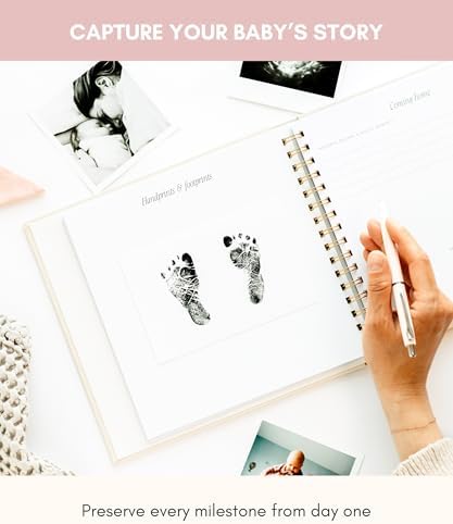 Lamare Baby First Year Book – Keepsake Baby Memory Book and Baby Scrapbook - Image 3