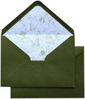 50PCS A7 Olive Green Envelopes, 5.3×7.6 Inch Envelopes by KUCHYNEE