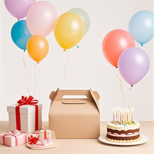 HOZEON 100 PCS Kraft Gable Treat Boxes, 6.4 x 3.5 x 3.2 Inches Strong and Durable Gable Boxes, Recycled Party Candy Treat Boxes for Birthday Party, Wedding, Baby Shower - Image 6