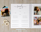 Personalized Baby Journal - Hardcover First Year Album Customized with Baby’s Name & Initial - Prompted Baby Memory Book (Hydrangeas) - Image 4