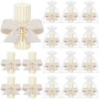 Conelist 12 Pcs Baptism Catholic First Communion Candles with Bow and Cross by Conelist