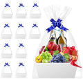 Gift Baskets Empty, 10 Pack White Baskets for Gifts, Raffle Basket Kit by mioule