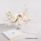 Andaz Press Personalized Wedding Guestbook with Gold Accents, Eucalyptus Stem White Guest Sign in Guest Registry 120 Pages 8.5 X 8.5 Memories Book for DIY, Scrapbook, Photo Album - Image 3