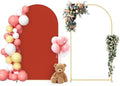 Neatsure Arch Backdrop Stand and Cover Set, 7.2FT Metal Photo Balloon Arch Backdrop Stand for Wedding Birthday Party Baby Shower Ceremony Graduation Decoration, Terracotta by Neatsure