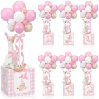 6 Sets Pink Silly Goose Birthday Decoration 15.7 Inch Soft Silly Goose Table Centerpiece Stuffed Animals with Balloon Boxes Hat Geese Plushies Table Decor for Birthday Party Favors by Unknown