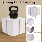 UoeRing 3 Pcs Large Gift Box Matte White 12x12x11 Inch with Lid - Image 6
