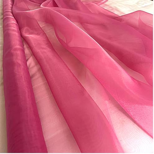 85 Yard Organza Fabric 44" Wide for Wedding Event Décor - Coral - Image 4