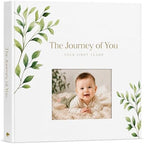 Personalized Baby Book, 4x6 Photo Cover, First 5 Years, Botanical Keepsake by KidsNAll
