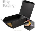PACKHOME 17x14.5x5.5 Inches, 3 Extra Large Gift Boxes with Lids, Magnetic Closure Boxes for Clothes and Large Gifts (Matte Black with Grain Texture) - Image 5
