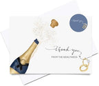 Heather & Willow 100 Wedding Thank You Cards from the New Mr and Mrs | 4x6 Bulk Thank You Cards with Envelopes | Grateful Notes Bridal Shower and Baby Shower by HeatherWillow