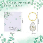Landical 24 Set Baby Shower Return Gifts, Dried Flower Keychain Gift Bulk - Image 2