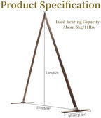 Rustic Farmhouse Triangle Wood Arch - 8.2FT Wedding & Garden Arbor Backdrop Stand for Parties, Outdoor Events, and Garden Decorations (Triangle) - Image 5