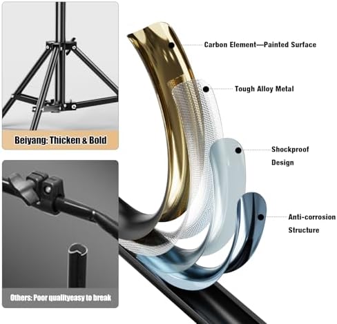 10x20FT Backdrop Support Stand for Photography，Adjustable Width & Length Backdrop Stand Background Support System Kit for Photo Video Studio Shooting, Party, Outdoor, Wedding - Image 6