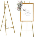 Heavy Duty Large Easel Stand for Mirror Display Wedding Sign(Gold 47'') by HAOVON