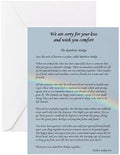 CafePress Rainbow Bridge Poem Greeting Card (20-pack), Note Card with Blank Inside, Birthday Card Matte by CafePress
